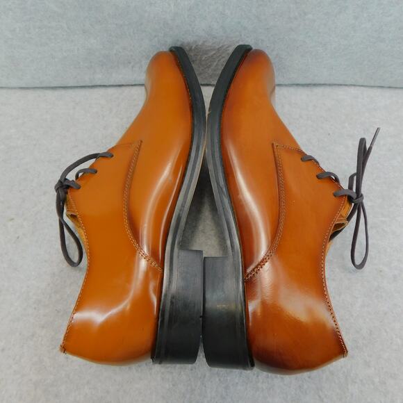 Express Men's Leather Cognac Polished Dress Shoes - Size 8 New - Picture 4 of 9